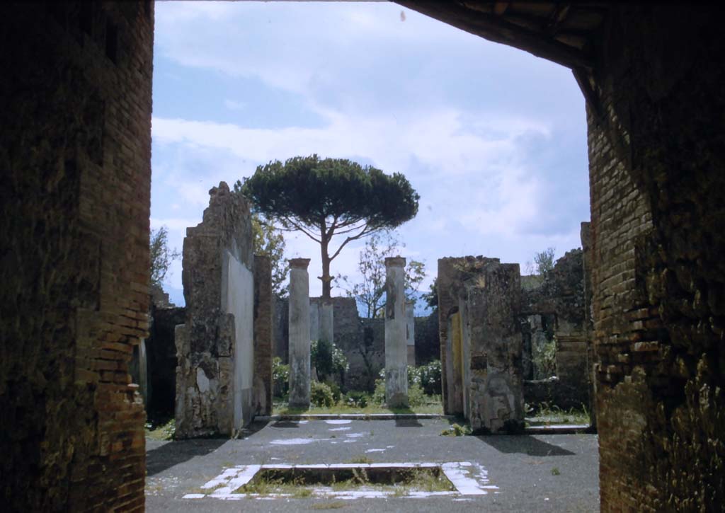 VIII.3.8 Pompeii. November 1958. Looking south from entrance doorway towards peristyle. Photo courtesy of Rick Bauer.