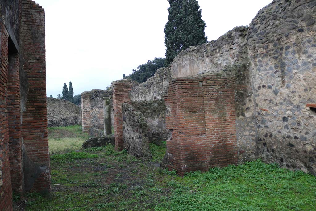 VIII.4.12 Pompeii. December 2018. Looking south-west towards room on west side, before the peristyle. Photo courtesy of Aude Durand.