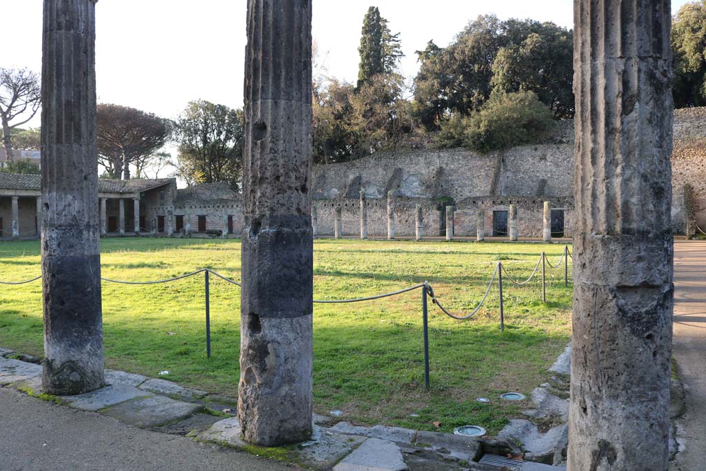 VIII.7.16 Pompeii. August 2021. Looking south-west from north-east corner of portico. Photo courtesy of Robert Hanson.