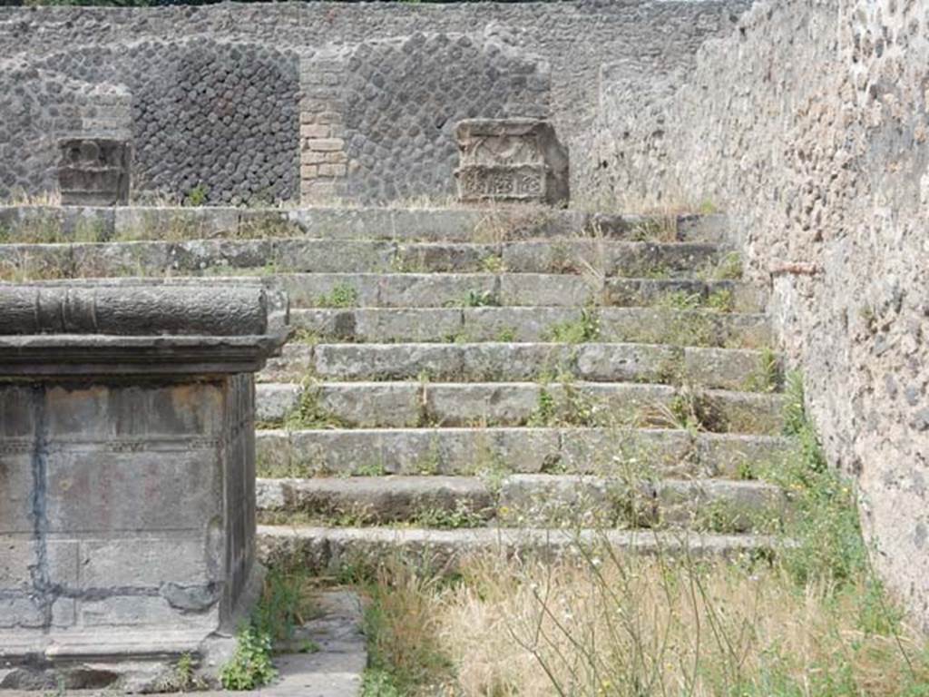 VIII.7.25 Pompeii. May 2017. Looking towards north side of temple, from entrance doorway. Photo courtesy of Buzz Ferebee.

