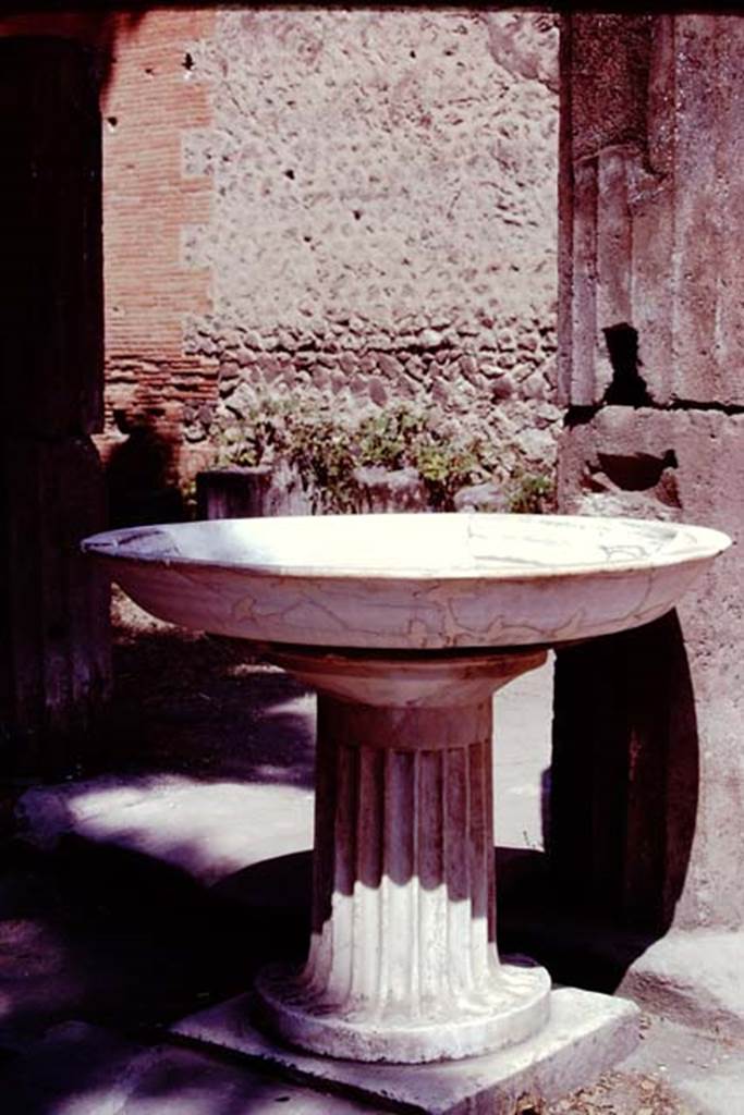 VIII.7.30 Pompeii, 1978. Looking north-west towards fountain. Photo courtesy of Roberta Falanelli.