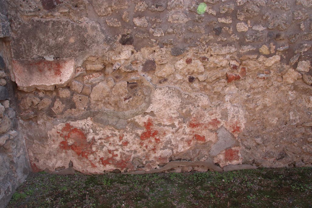IX.1.1 Pompeii. October 2022. South wall at east end of rear room. Photo courtesy of Klaus Heese.