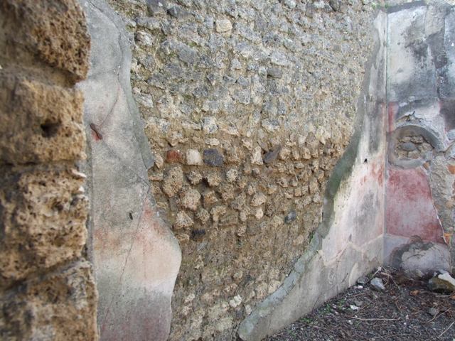 IX.2.18 Pompeii. March 2009.  Room 10.  Triclinium, South wall.