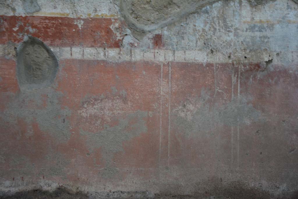 IX.5.11 Pompeii. March 2017. Room g, detail from zoccolo in centre of lower south wall. 
Foto Christian Beck, ERC Grant 681269 DCOR.

