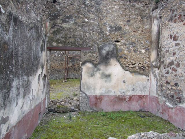 IX.8.6 Pompeii.  December 2007.  Room 38, Triclinium.  Wall painting of Hermaphrodite with Bacchus and Silenus.
