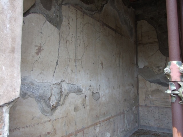 IX.8.6 Pompeii. March 2009.   Doorway to Room 44, Large room of IX.8.3. Looking west.
