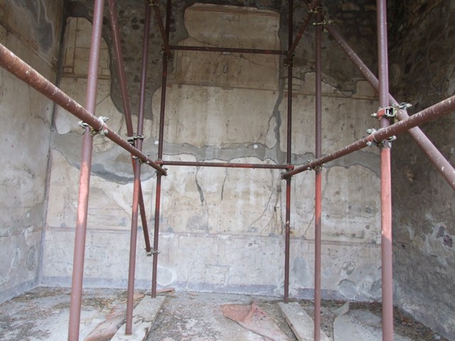 IX.8.6 Pompeii. March 2009.   Room 46, Room of IX.8.3.  West wall.