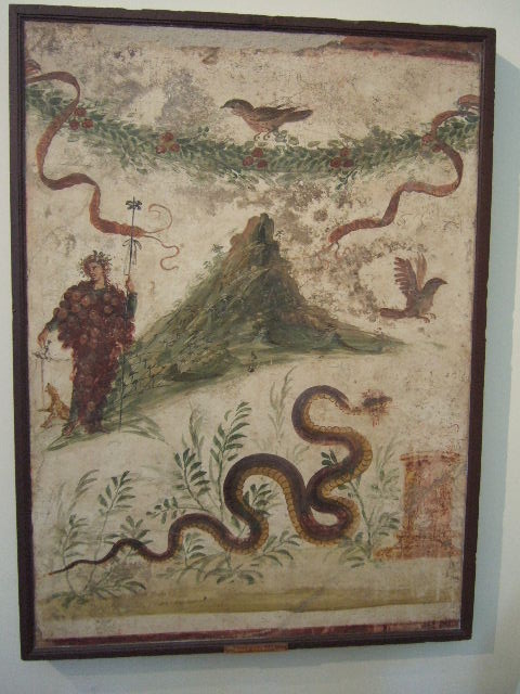IX.8.6 Pompeii.  December 2007.  West Portico.  Painted panel.