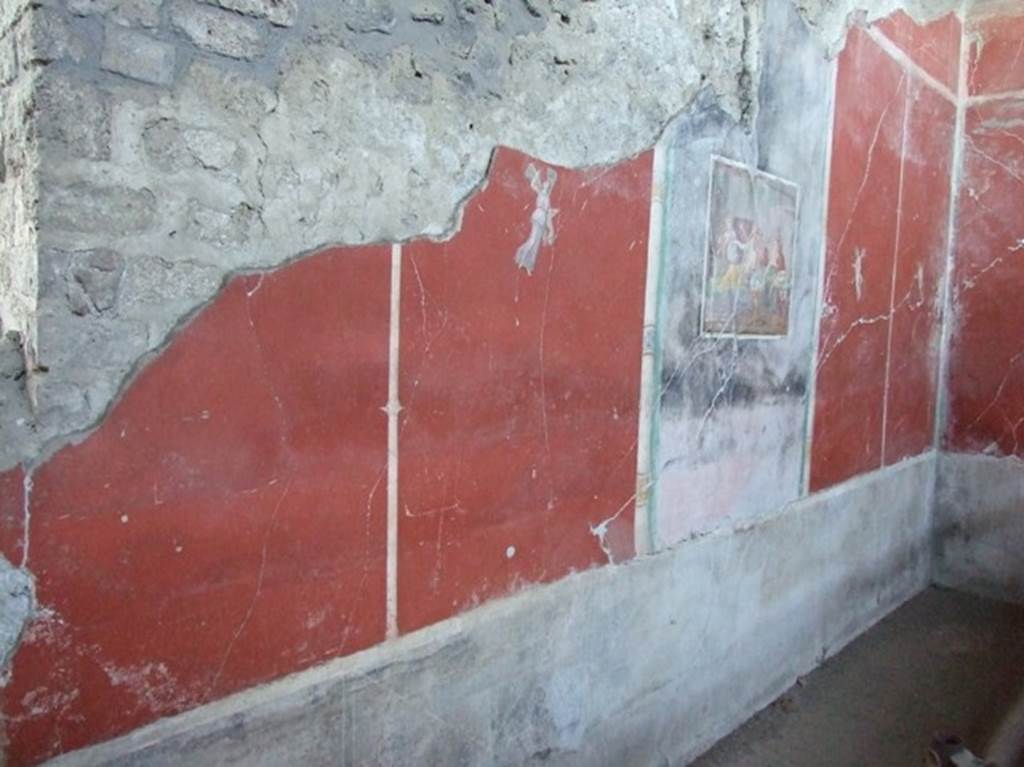 IX.12.6 Pompeii. March 2009.  Room 3, west wall.
