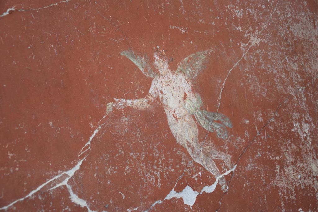 IX.12.6 Pompeii. February 2017. 
Room 3, painting of flying figure from west wall at north end in north-west corner. Photo courtesy of Johannes Eber.
