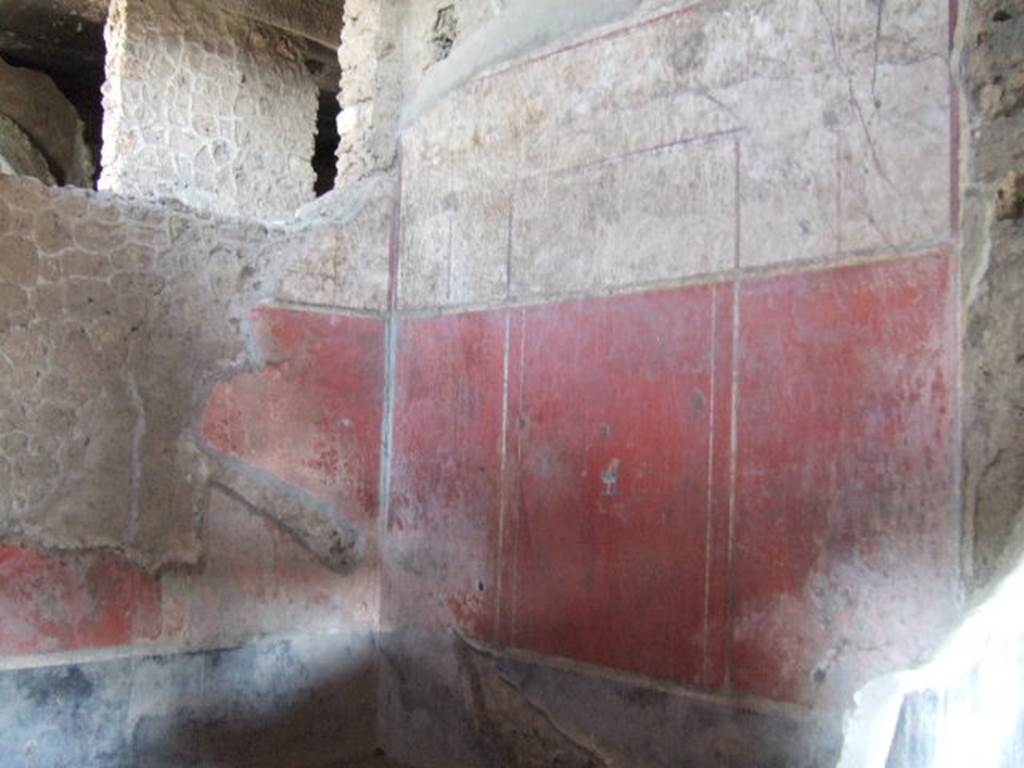 Villa of Mysteries, Pompeii. May 2006. Room 14 cubiculum, south-east corner.