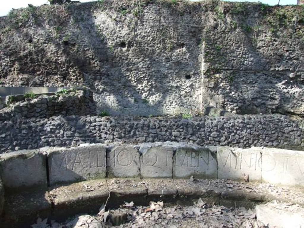 SGF Pompeii. March 2009. North end of inscription.