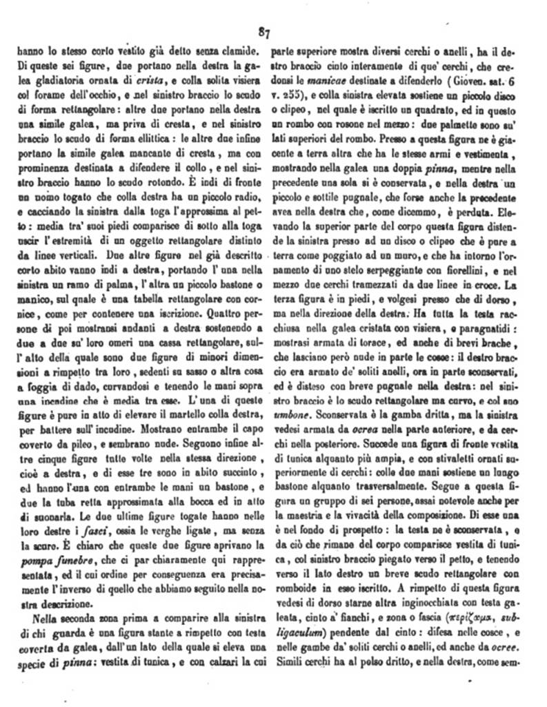 Bullettino Archeologico Napoletano XLVI (II dell’anno III) 1845 p. 87.