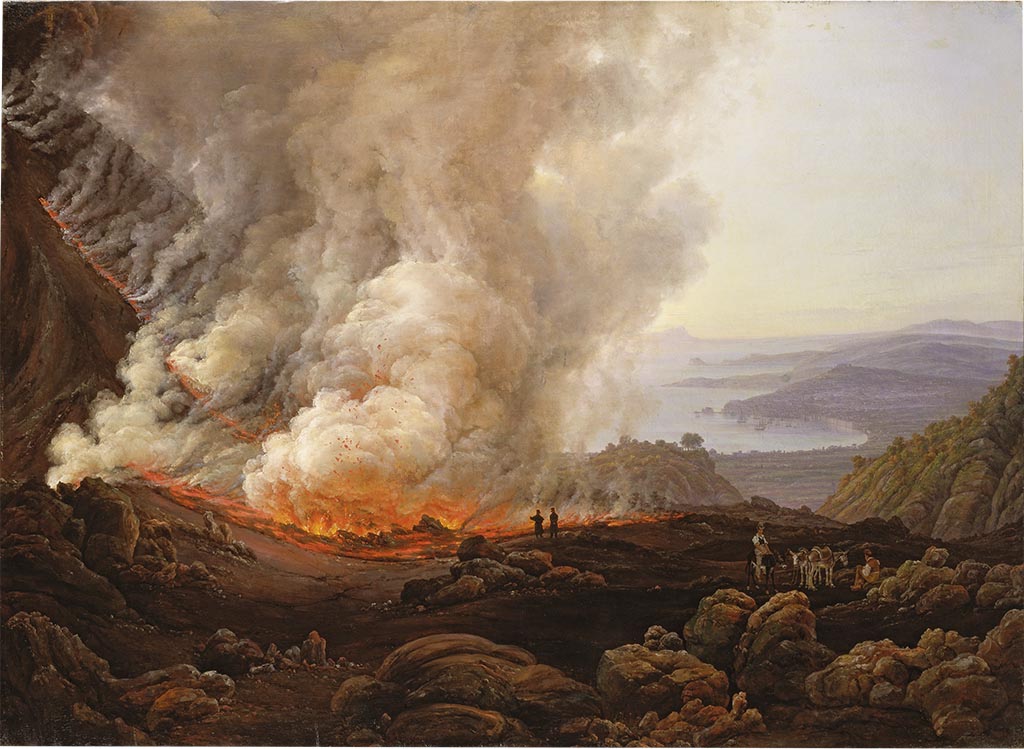 Vesuvius Eruption December 1820, painting by Johan Christian Clausen Dahl.
Painting courtesy of Städel Museum, Frankfurt am Main. Inventory number 1825.

