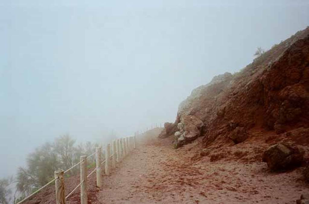 Vesuvius, March 2010. Path to rim. Photo courtesy of Rick Bauer.