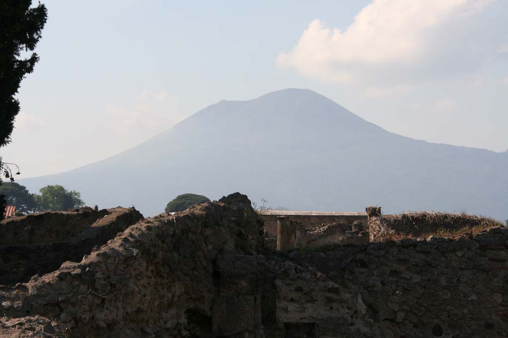 Vesuvius, April 2011. Looking north from near VIII.7, the Theatres district. Photo courtesy of Klaus Heese.