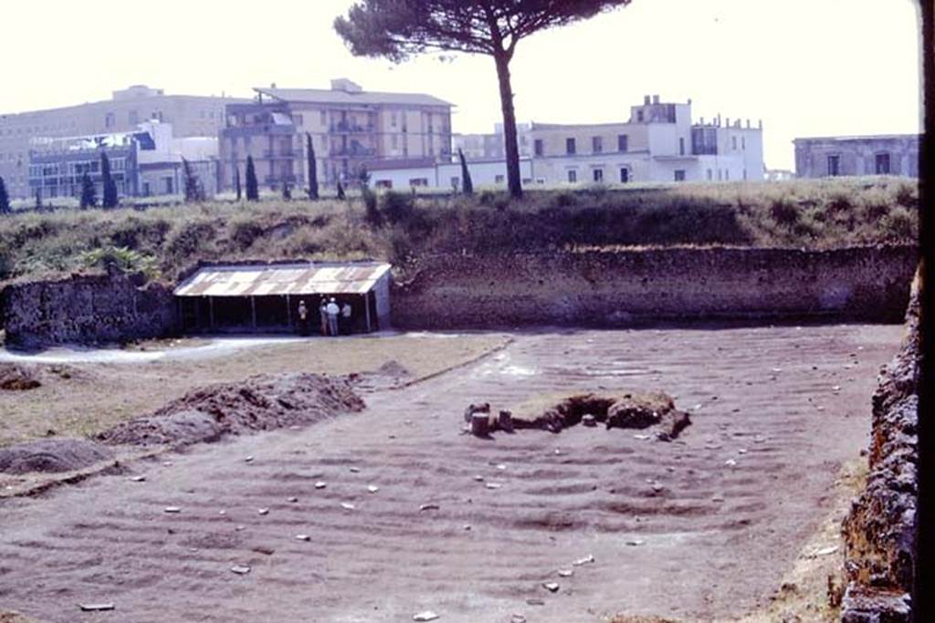 I.21.6 Pompeii, 1973. Looking south across site towards triclinium. Photo by Stanley A. Jashemski. 
Source: The Wilhelmina and Stanley A. Jashemski archive in the University of Maryland Library, Special Collections (See collection page) and made available under the Creative Commons Attribution-Non Commercial License v.4. See Licence and use details. J73f0661
