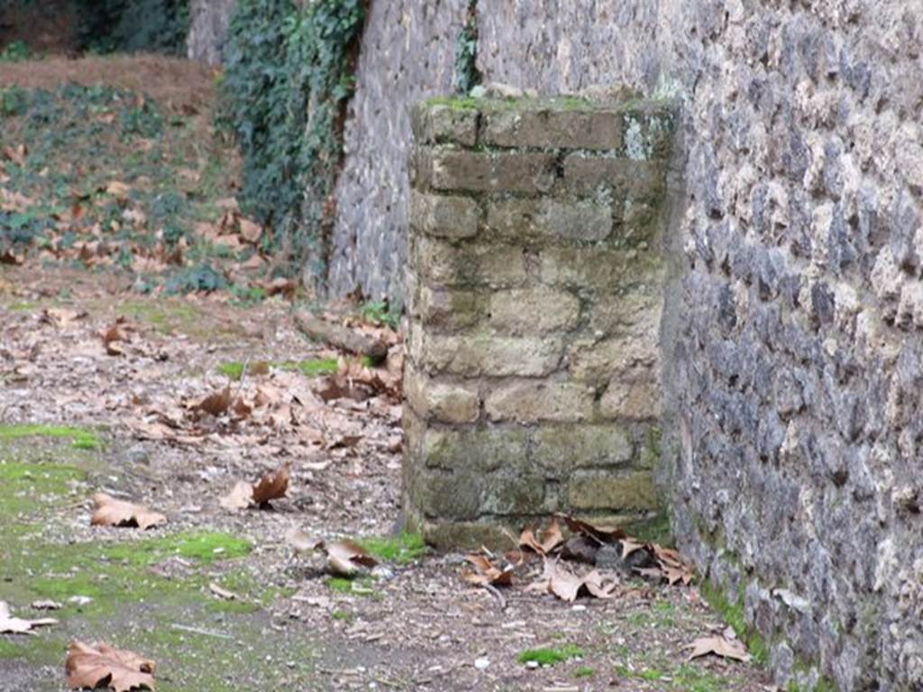 II.8.6, rear wall, Pompeii. December 2006. Eschebach identified a street altar in this vicinity.