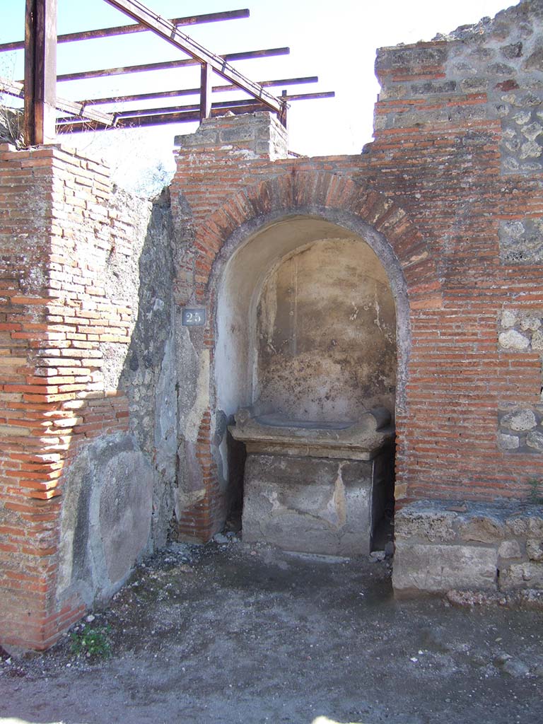 VIII.2.25 Pompeii. January 2017. Street altar on south side of Vicolo della Regina.
Foto Annette Haug, ERC Grant 681269 DÉCOR.
