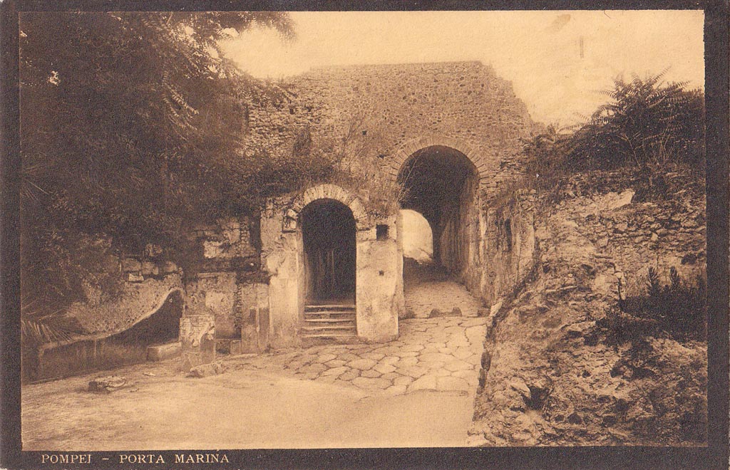 Porta Marina, Pompeii. 4th April 1980, pre-earthquake. Looking east. Photo courtesy of Tina Gilbert.