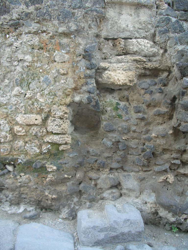 Porta di Nocera or Nuceria Gate, Pompeii. May 2010. 
Detail from east side of gate. Photo courtesy of Ivo van der Graaff.
