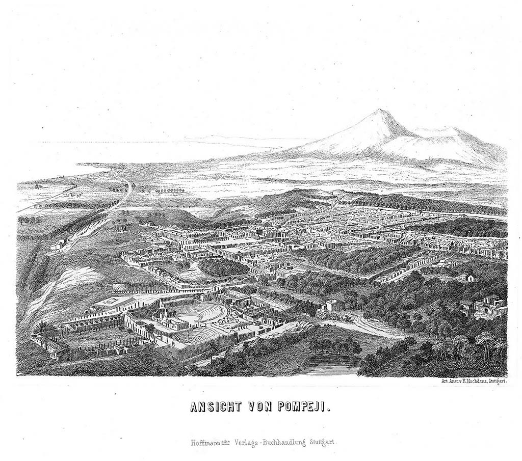 Ansicht von Pompeji 1848