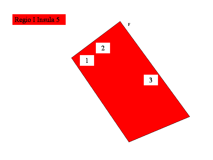 Pompeii Regio I(1) Insula 5. Plan of entrances 1 to 3
