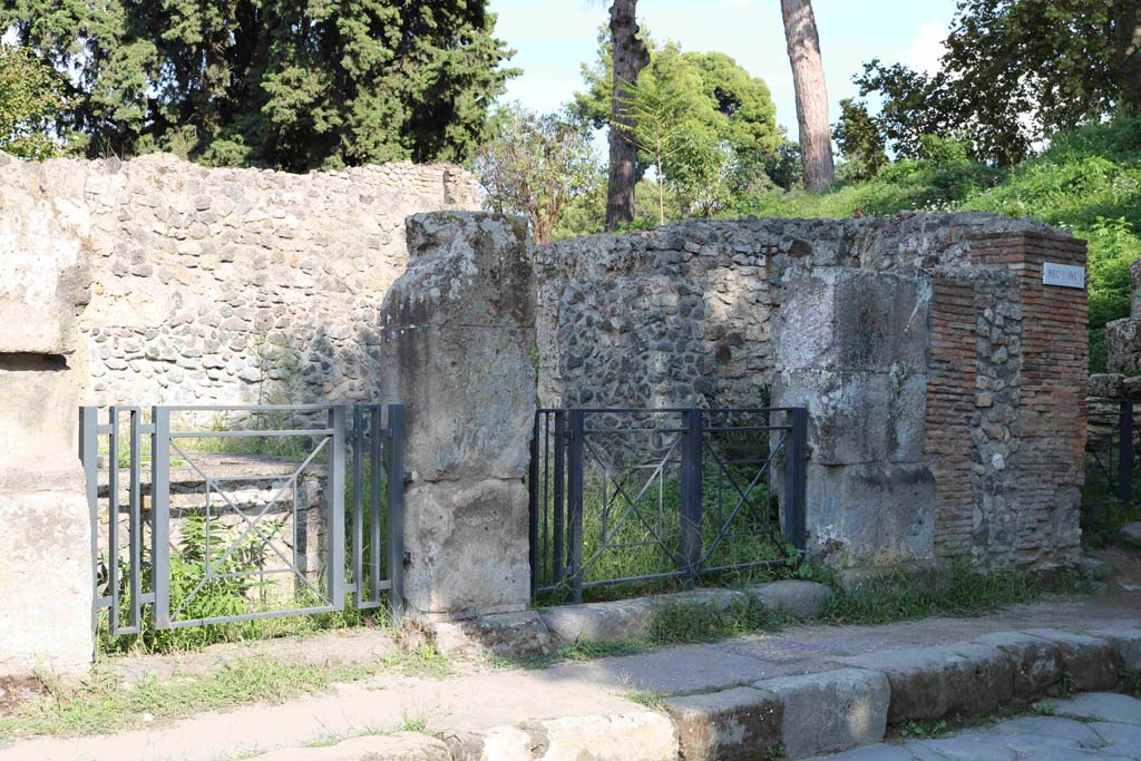 I.1.1 Pompeii. 2 September 2018. Looking south-east towards entrances on Via Stabiana. Photo courtesy of Aude Durand.