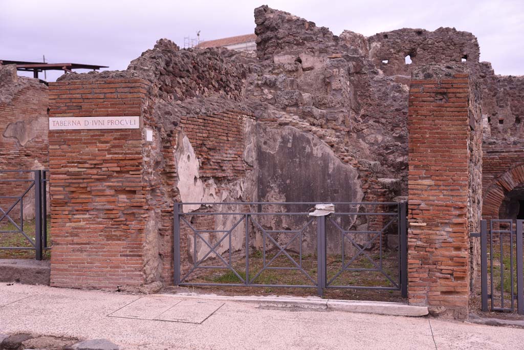 I.4.14 Pompeii. October 2019. Looking towards entrance doorway on east side of Via Stabiana.
Foto Tobias Busen, ERC Grant 681269 DÉCOR.
