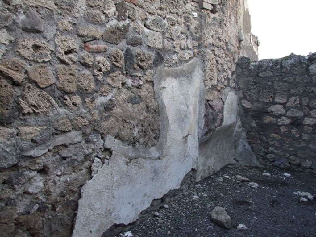 I.4.19 Pompeii. December 2007. East wall of rear room, with recess.