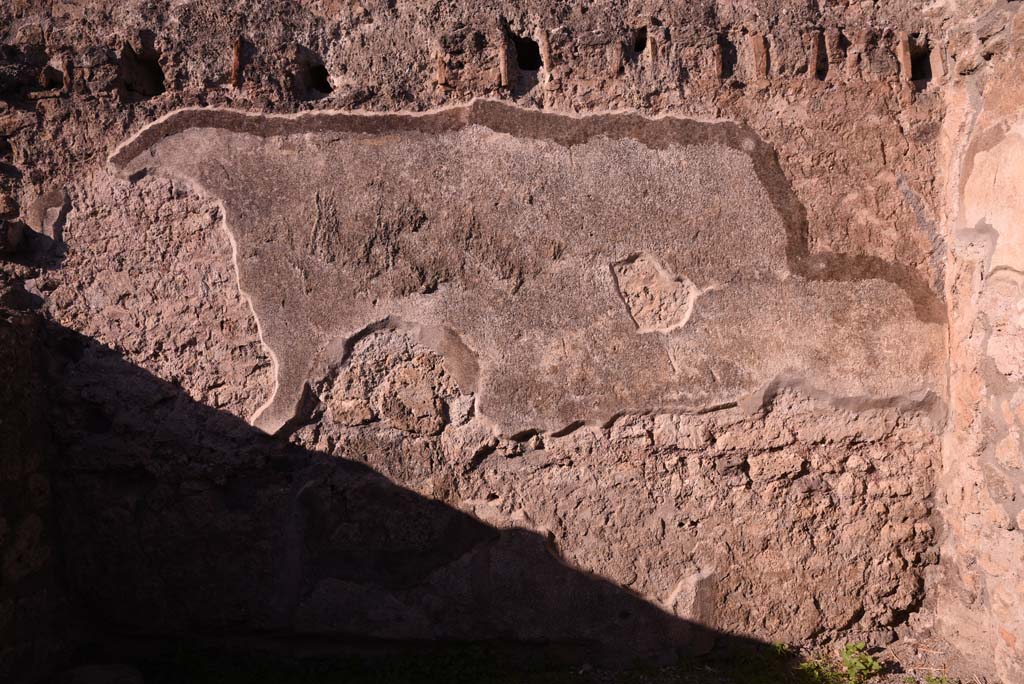 I.4.19 Pompeii. October 2019. Looking towards west wall.
Foto Tobias Busen, ERC Grant 681269 DÉCOR.


