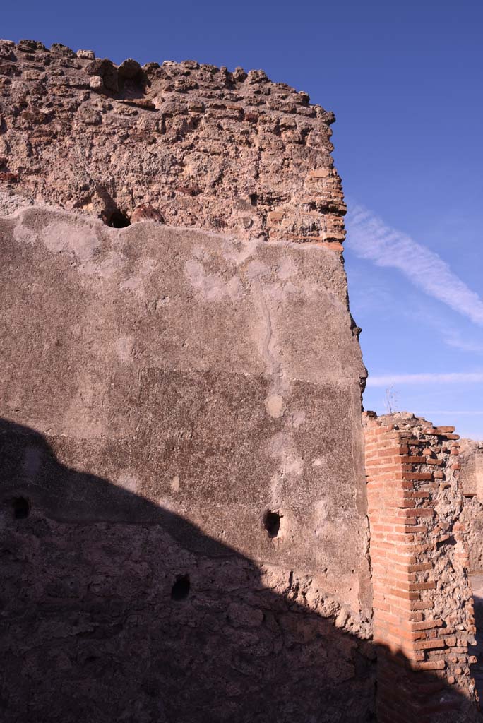 I.4.19 Pompeii. October 2019. Upper west wall.
Foto Tobias Busen, ERC Grant 681269 DÉCOR.

