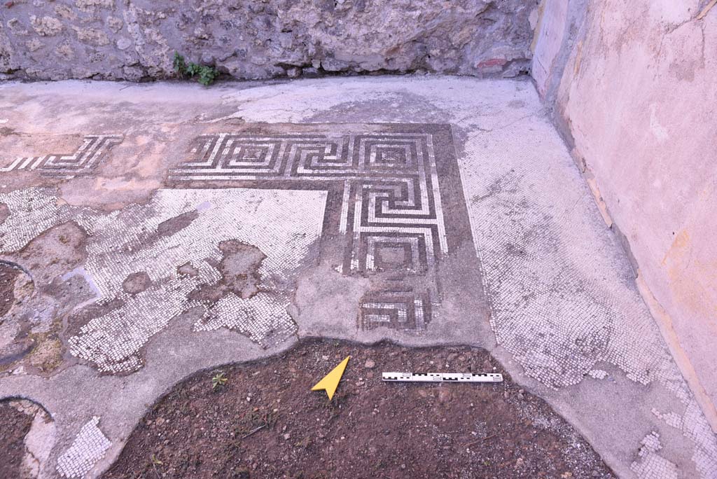 I.4.25 Pompeii. October 2019. Room 35, looking north across flooring at east end.
Foto Tobias Busen, ERC Grant 681269 DÉCOR.
