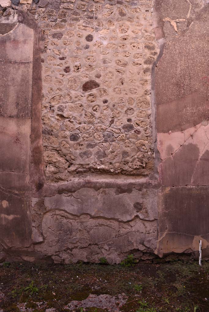 I.4.5 Pompeii. October 2019. Room 20, centre of north wall in cubiculum, site of wall painting. 
Foto Tobias Busen, ERC Grant 681269 DÉCOR.
