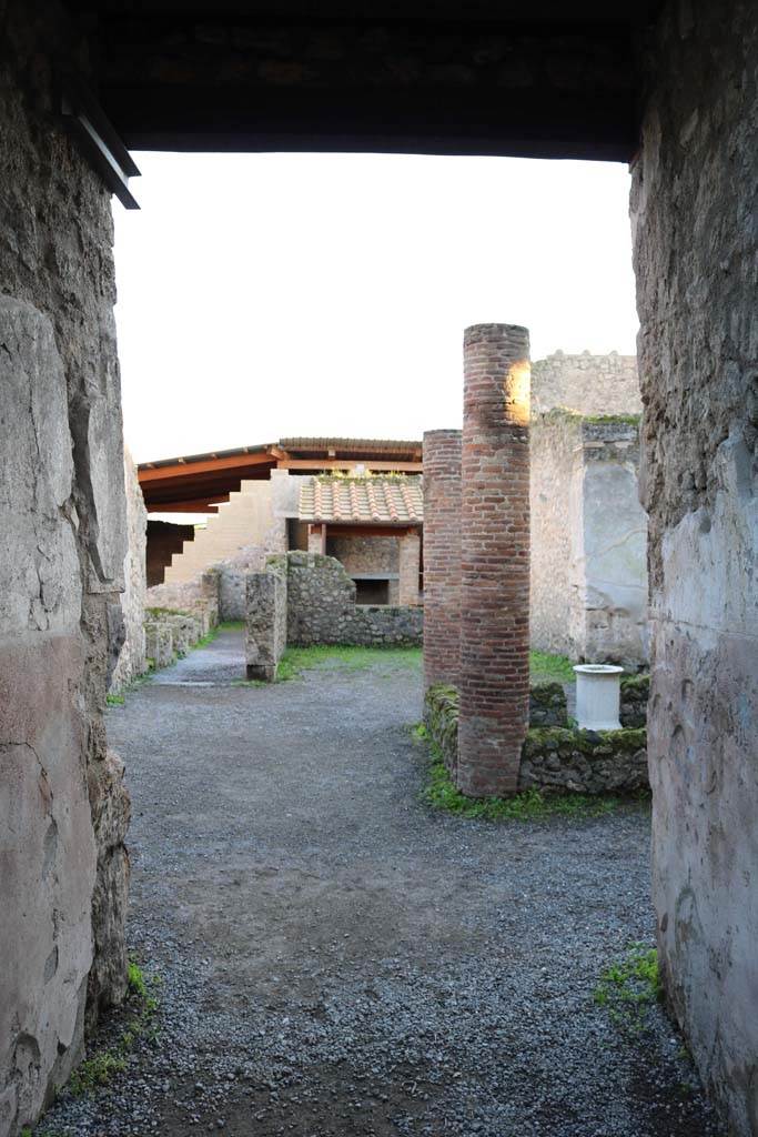 I.6.2 Pompeii. December 2018.  
Looking south along entrance corridor/fauces towards atrium and across to tablinum.
Photo courtesy of Aude Durand.
