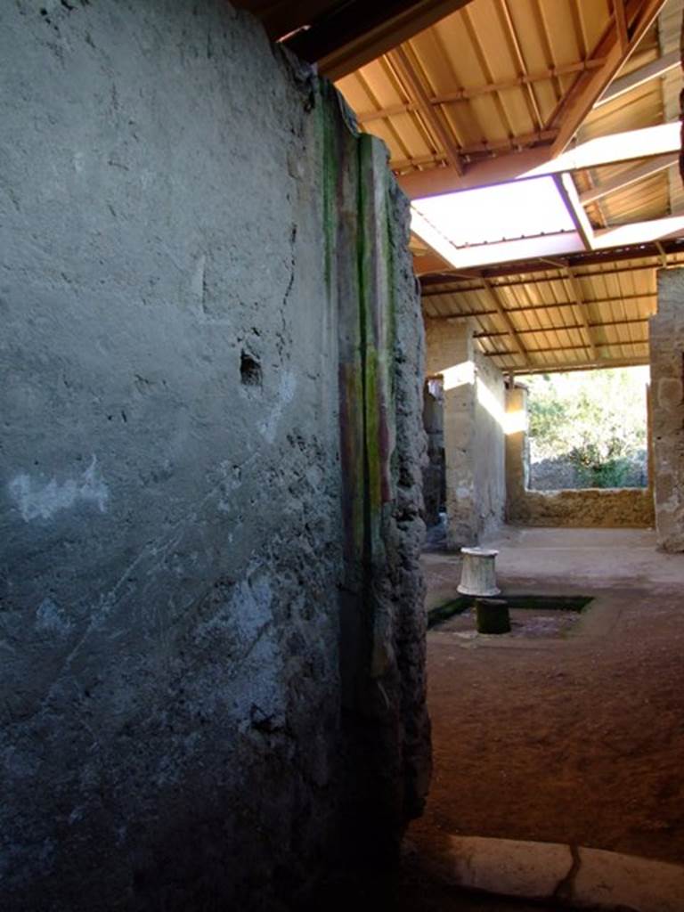 I.6.4 Pompeii.  March 2009.  Room 17,  Doorway to Room 1, Atrium, in south east corner