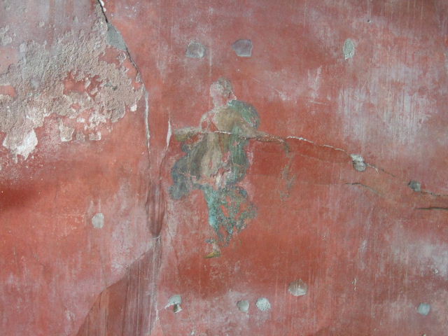 I.6.7 Pompeii. December 2005. Painted figure on north wall.