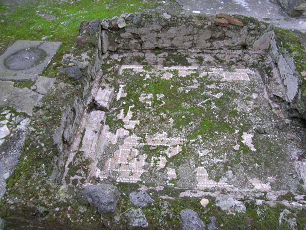 I.6.9 Pompeii. October 2004. Impluvium base, looking west. Photo courtesy of Nicolas Monteix.