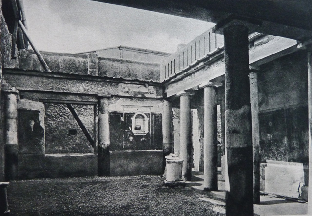 I.7.7 Pompeii. Pompeii. 1937-39. Looking towards north-west corner of pseudo-peristyle. Photo courtesy of American Academy in Rome, Photographic Archive. 
Warsher collection no. 1858
