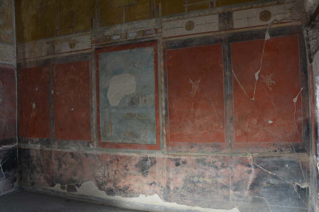 I.7.7 Pompeii. October 2019. Looking towards east wall of triclinium.
Foto Annette Haug, ERC Grant 681269 DCOR.
