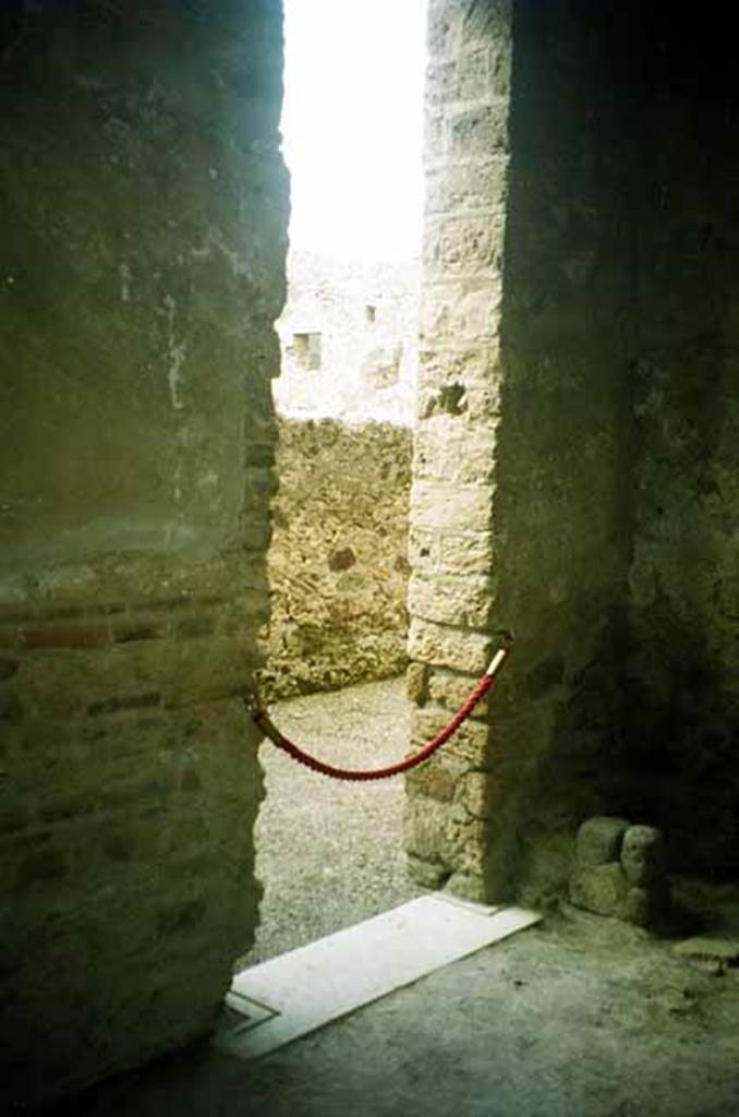 I.8.17 Pompeii. December 2007. Room 14, looking towards west wall with recesses in both south and north walls.

