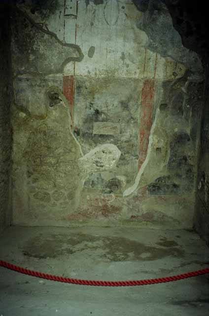 I.8.17 Pompeii. 1975. Room 15. Casa dei Quattro Stili, cubiculum NW of entrance, left S wall.  
Photo courtesy of Anne Laidlaw.
American Academy in Rome, Photographic Archive. Laidlaw collection _P_75_2_1.
