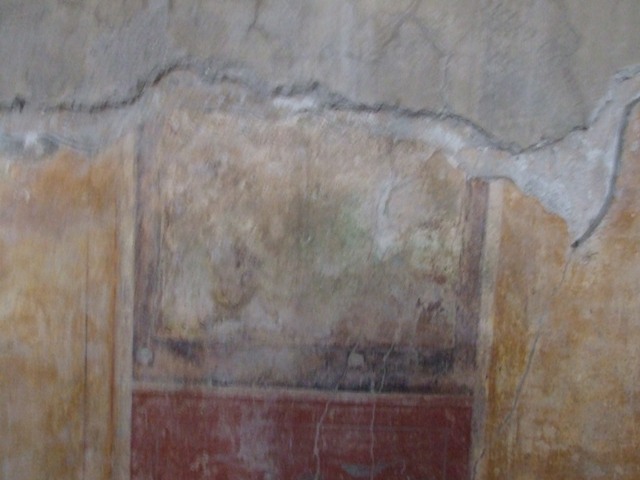 I.8.17 Pompeii. 1968. Room 15. Casa dei Quattro Stili, NW cubiculum, E wall, detail.  Photo courtesy of Anne Laidlaw.
American Academy in Rome, Photographic Archive. Laidlaw collection _P_68_14_37.
