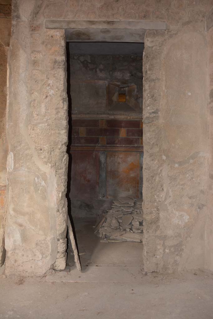 I.8.17 Pompeii. March 2019. 
Room 12, looking north through doorway in north-east corner of atrium 3.
Foto Annette Haug, ERC Grant 681269 DCOR.
