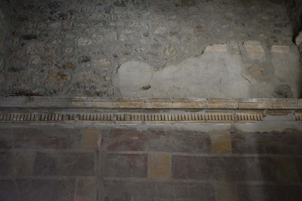 I.8.17 Pompeii. March 2019. Room 12, detail from upper east wall.
Foto Annette Haug, ERC Grant 681269 DCOR.

