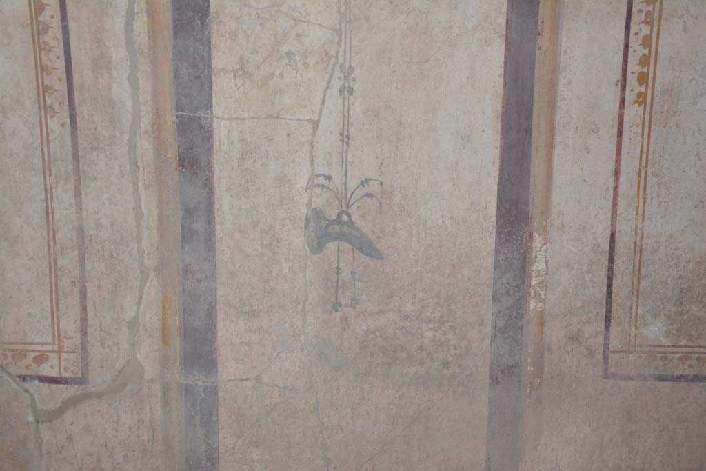 I.8.17 Pompeii. March 2019. Room 14, painted decoration on south wall.
Foto Annette Haug, ERC Grant 681269 DCOR.

