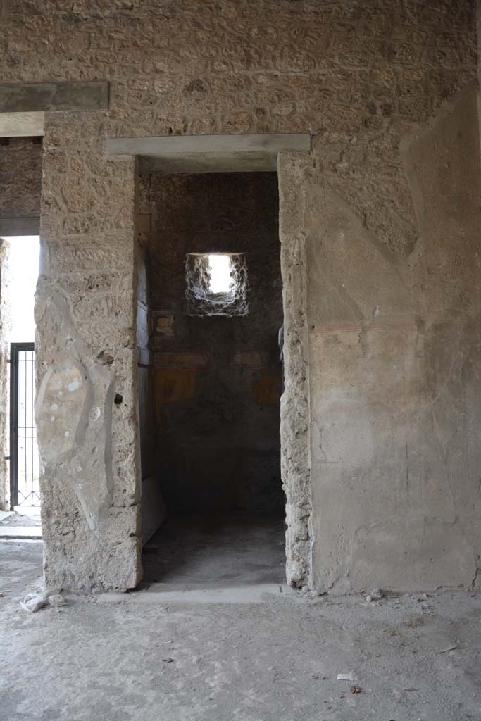I.8.17 Pompeii. March 2019. 
Room 15, looking west to doorway in north-west corner of atrium 3, next to entrance corridor.
Foto Annette Haug, ERC Grant 681269 DCOR.
