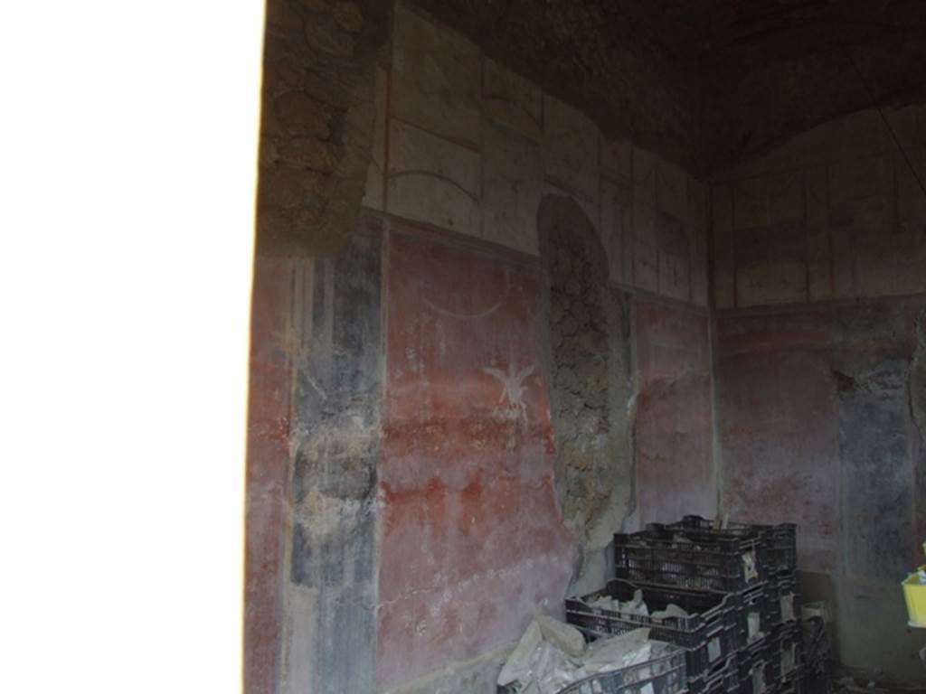 I.9.12 Pompeii. March 2009. Room 6, north wall of the triclinium.  