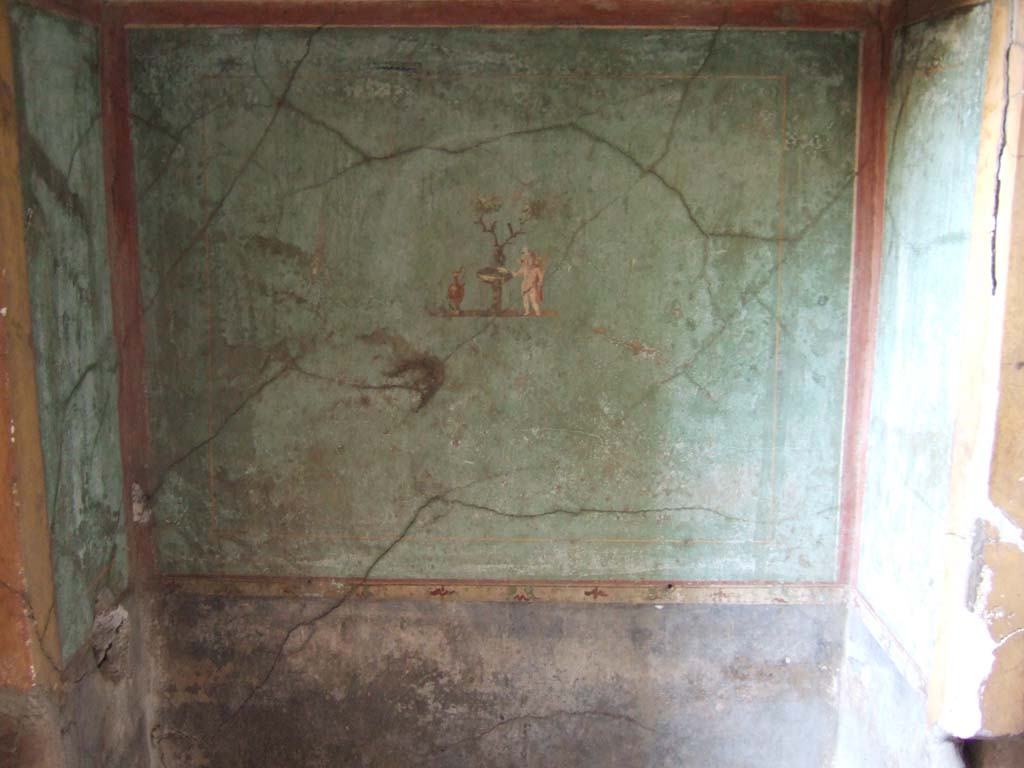I.10.4 Pompeii. May 2006. Room 48, rectangular recess at west end of north wall. 
