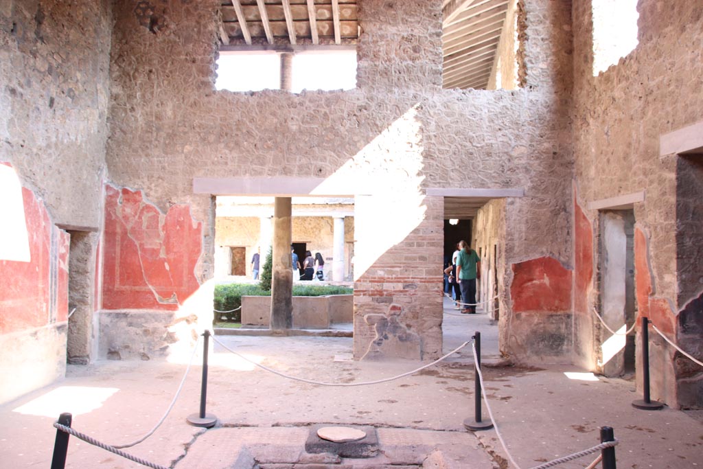 I.10.11 Pompeii. October 2022. Room 2, looking east across atrium. Photo courtesy of Klaus Heese. 